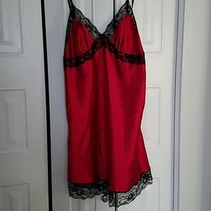 Negligee nitie, sexy red/black